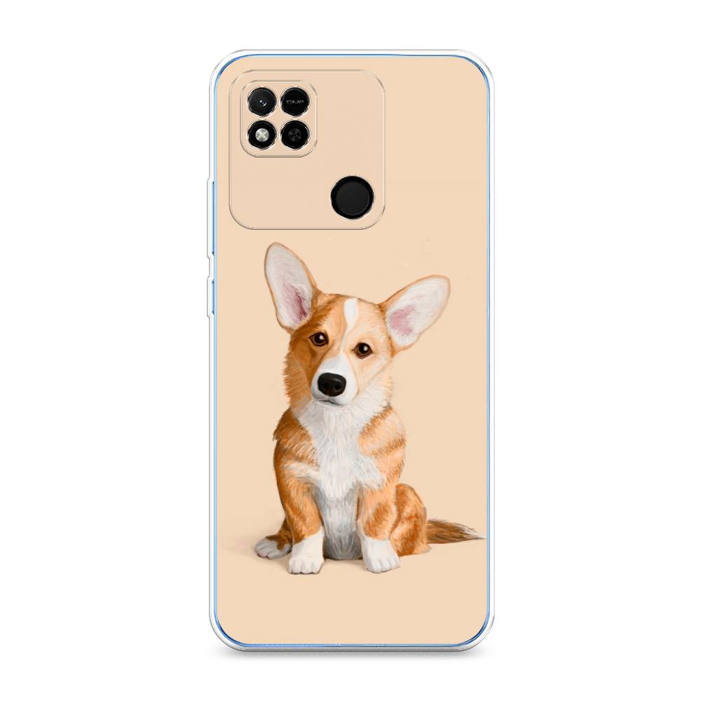 

Чехол на Xiaomi Redmi 10A "Грустный Корги", Коричневый;бежевый, 313950-1