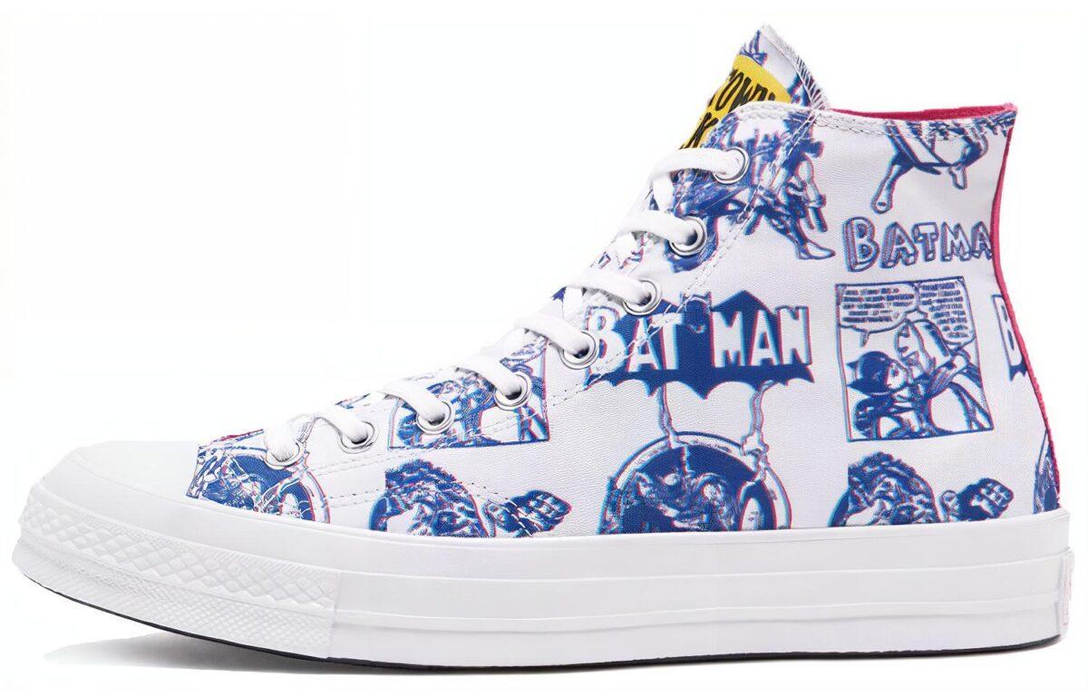 

Кеды унисекс Converse Batman x Chinatown Market 1970s DC 3D белые 43 EU, Белый, Batman x Chinatown Market x Converse 1970s DC 3D