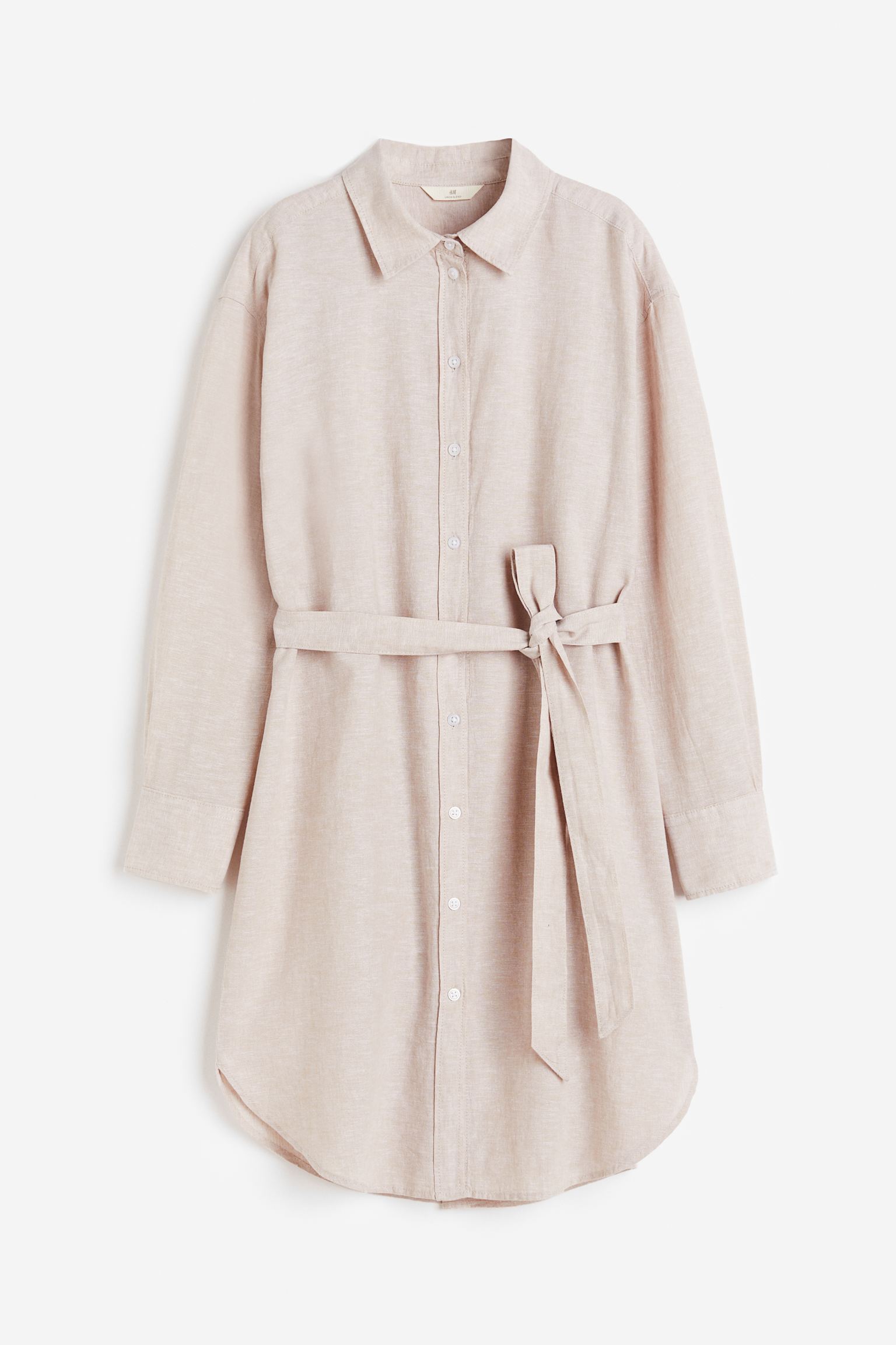 

Платье женское H&M 1143719001 бежевое XL, Бежевый, 1143719001