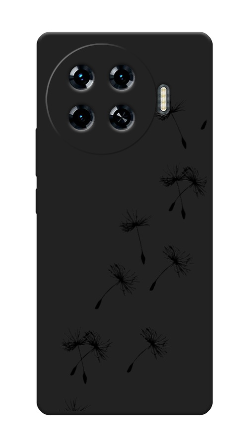 

Чехол Awog на Tecno Spark 20 Pro Plus "Летящие одуванчики", Черный, 305052-1
