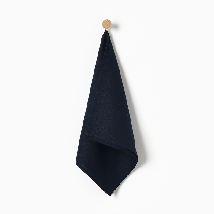 

Полотенце Этель, цв. тёмно-синий, 40х70 см, 60% лён, 40% хл, 245 г/м2