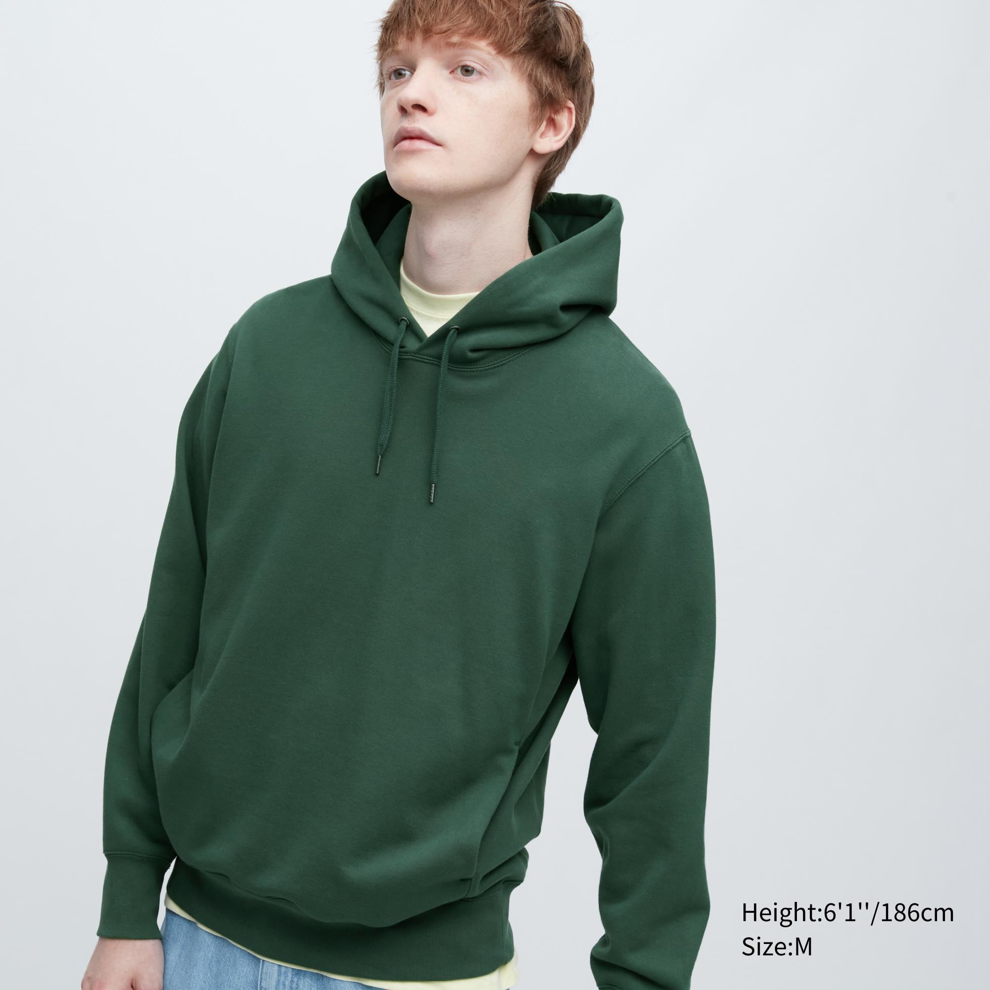 фото Толстовка мужская uniqlo 455395col58 зеленая 2xl (доставка из-за рубежа)