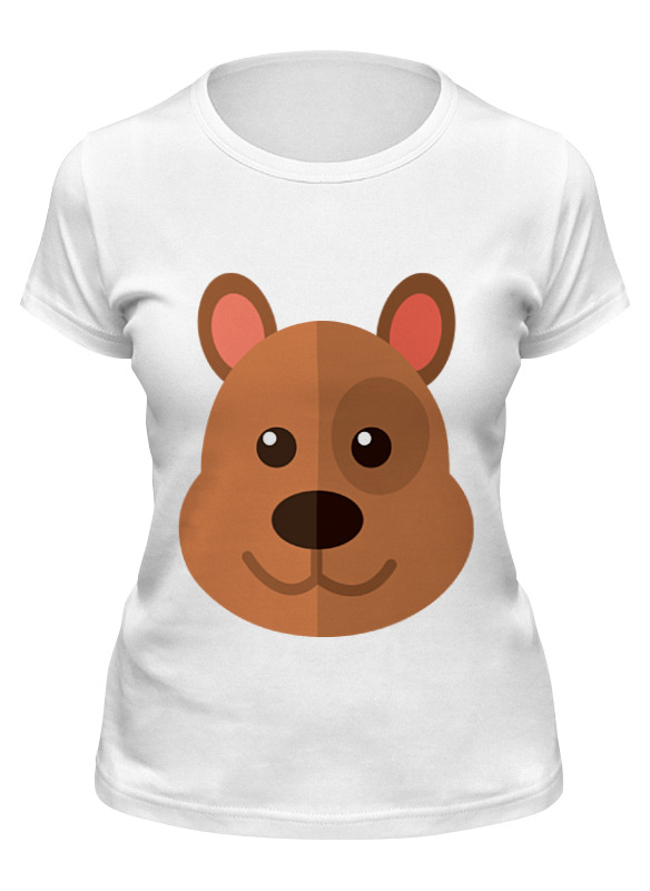 

Футболка мужская Printio Мишка белая 2XL, Белый, Мишка