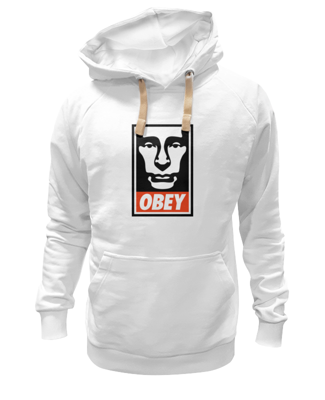 

Худи унисекс Printio Putin obey белое 2XL, Белый, Putin obey
