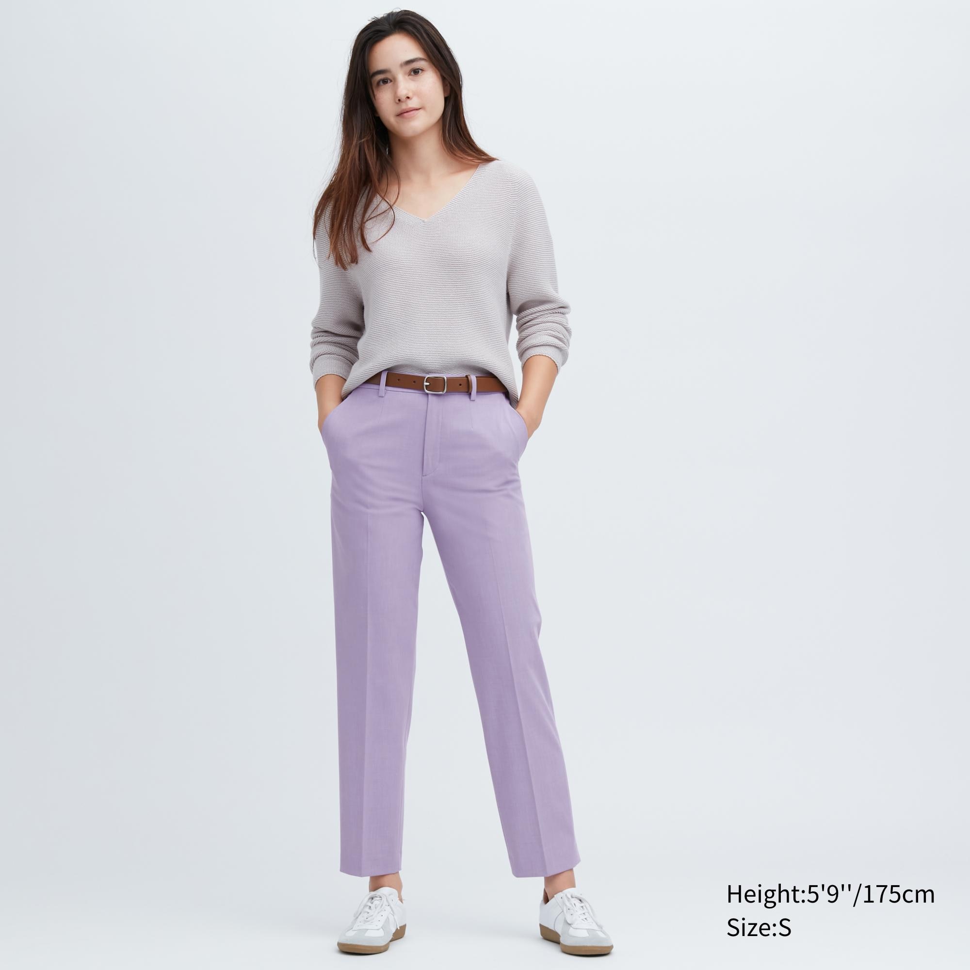 

Брюки женские UNIQLO 457237COL71 фиолетовые XS (доставка из-за рубежа), Фиолетовый, 457237COL71