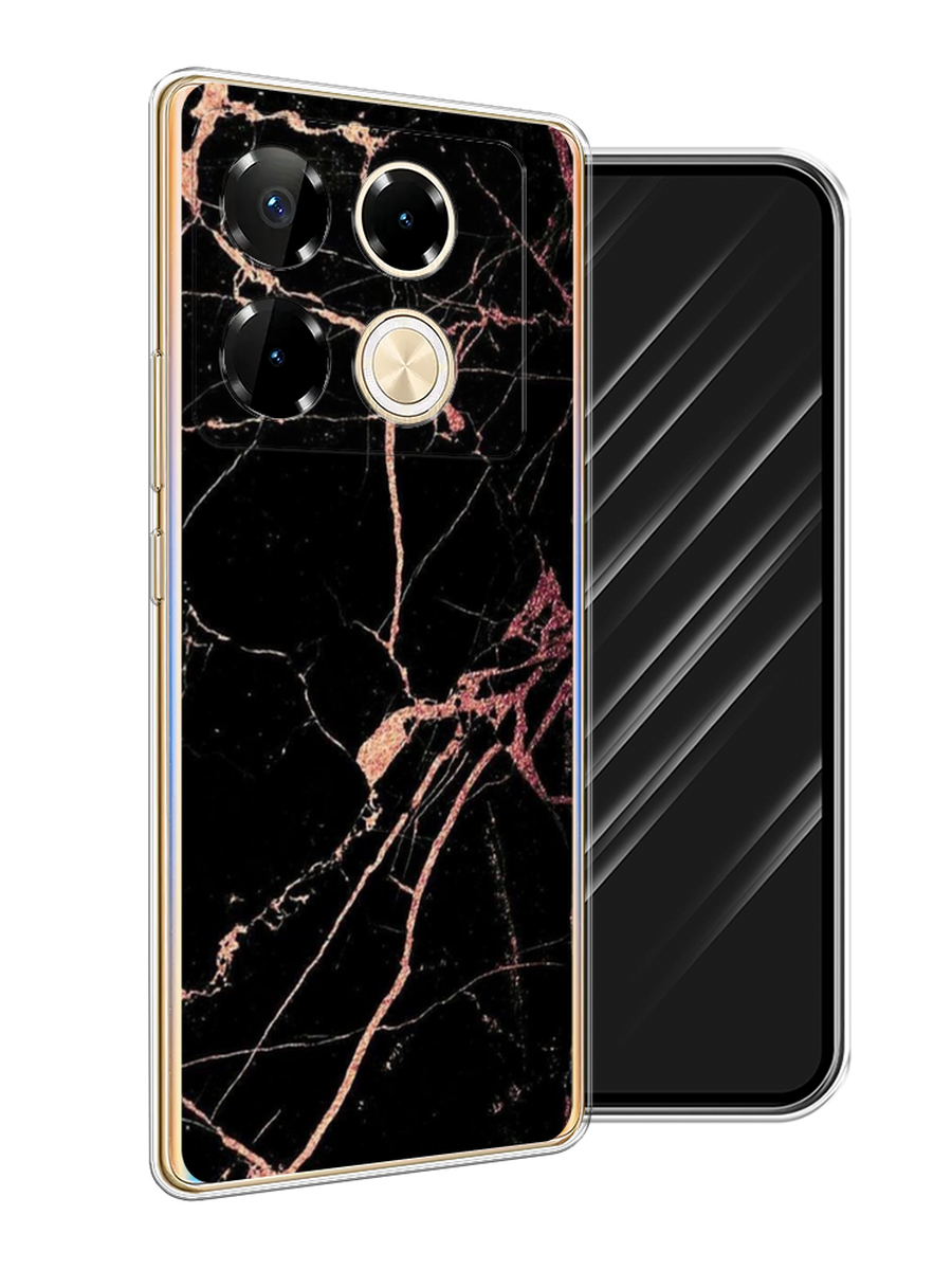 

Чехол Awog на Infinix Note 40 Pro "Мрамор розовое золото", Черный;розовый, 3105750-1