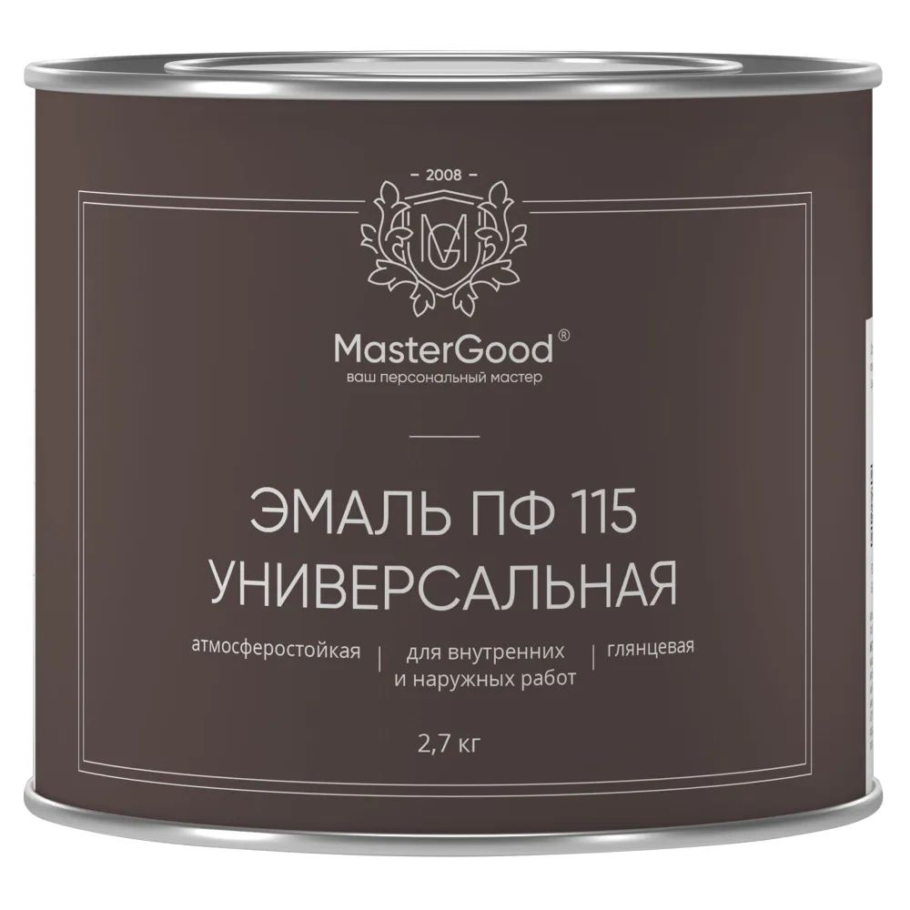 фото Эмаль master good пф-115 бежевая, 2,7 кг