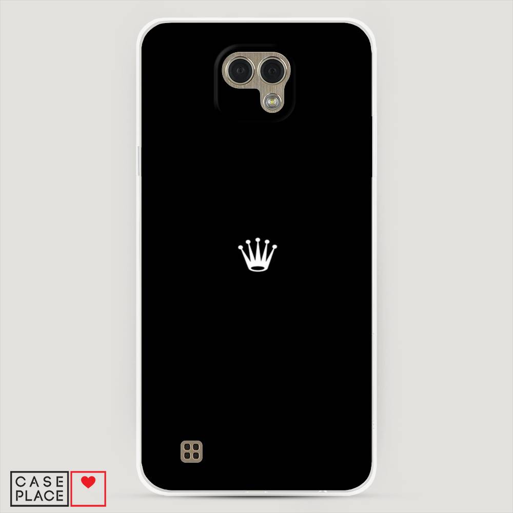 

Чехол Awog "Белая корона на черном фоне" для LG X Cam