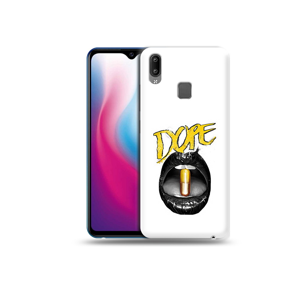 

Чехол MyPads Tocco для Vivo Y93 Lite губы, Прозрачный, Tocco