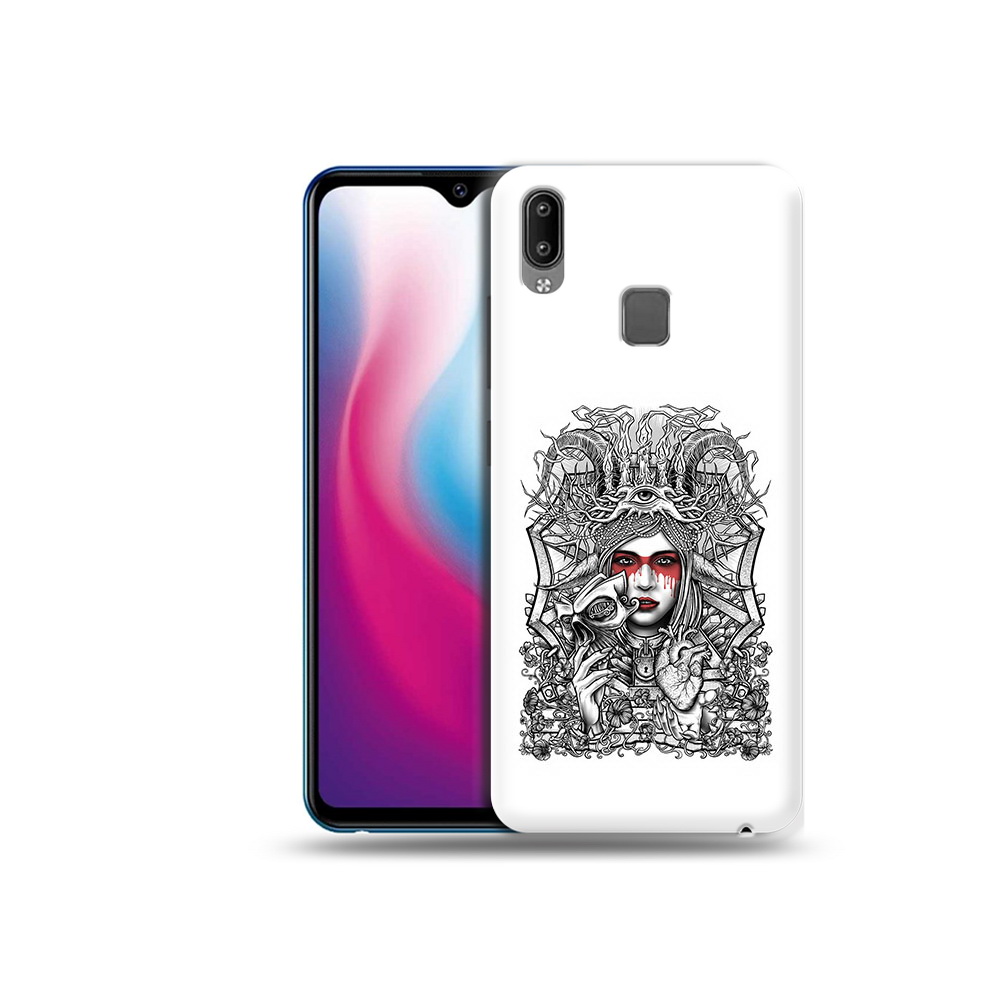

Чехол MyPads Tocco для Vivo Y93 Lite грусная девушка, Прозрачный, Tocco