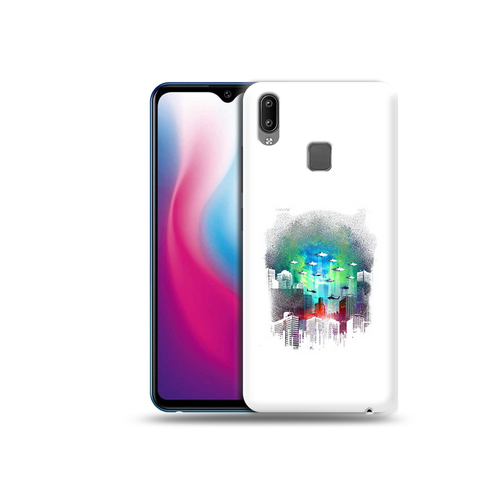 

Чехол MyPads Tocco для Vivo Y93 Lite город в свечении, Прозрачный, Tocco