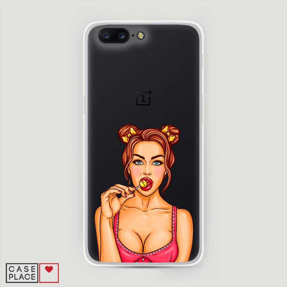 

Чехол Awog на OnePlus 5 / ВанПлас 5 "Вкусный леденец", Бежевый;коричневый;розовый, 150250-7