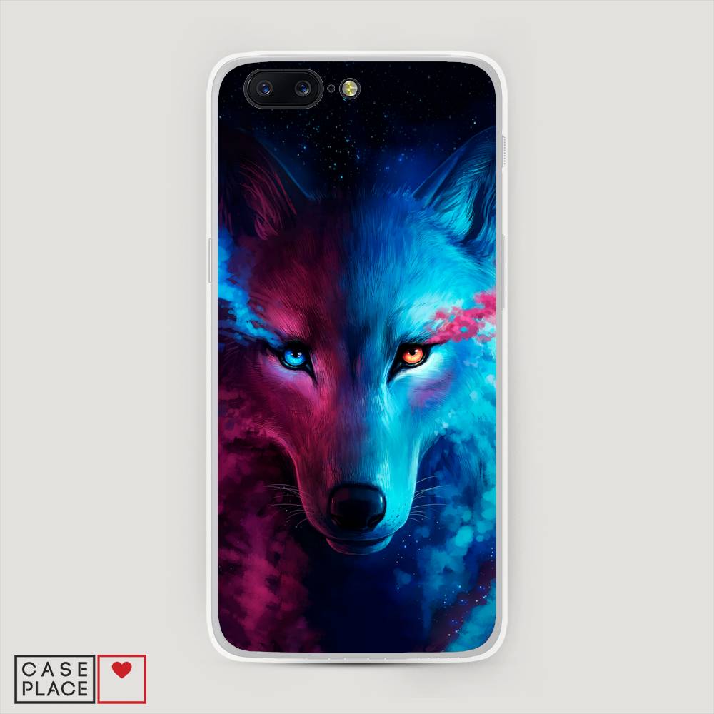 

Чехол Awog на OnePlus 5 / ВанПлас 5 "Волшебный волк", Черный;серый, 150250-1