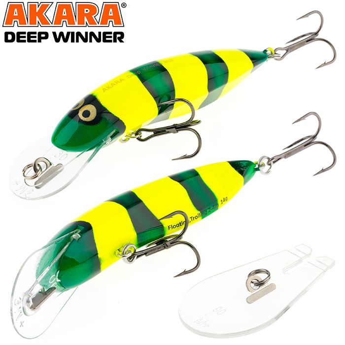 

Воблер Akara Deep Winner 85F 14 гр 1/2 oz 3,3 in A69, Разноцветный, Deep Winner