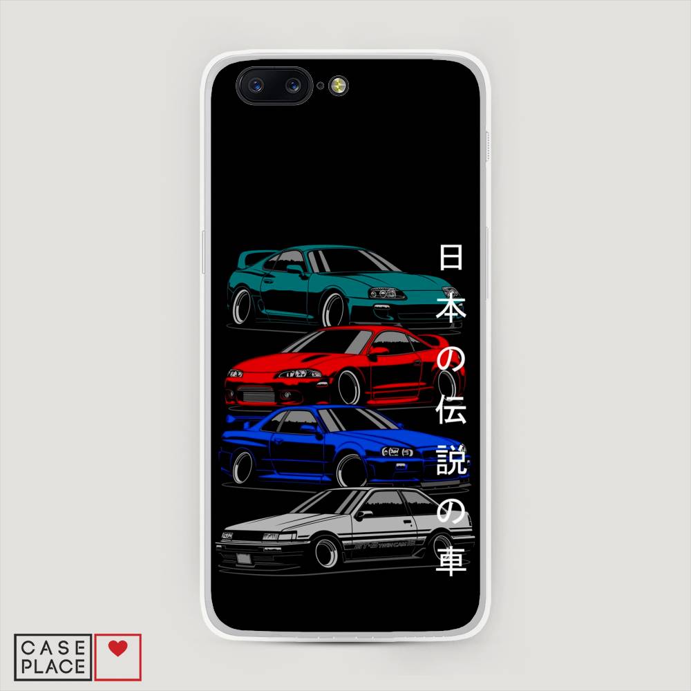 

Чехол Awog на OnePlus 5 / ВанПлас 5 "JDM Legend cars", Зеленый;красный;синий, 150250-5