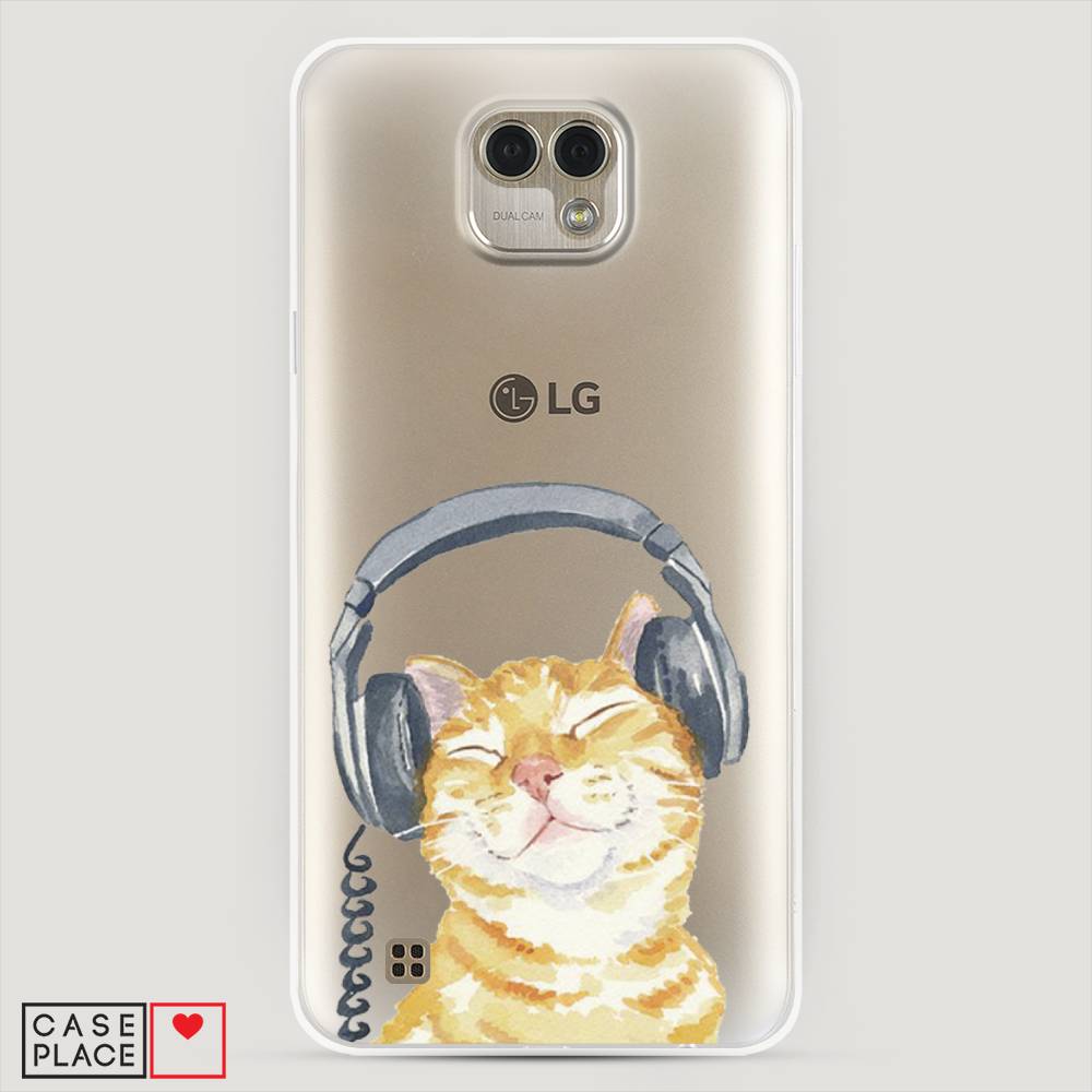 

Чехол Awog "Кот меломан" для LG X Cam
