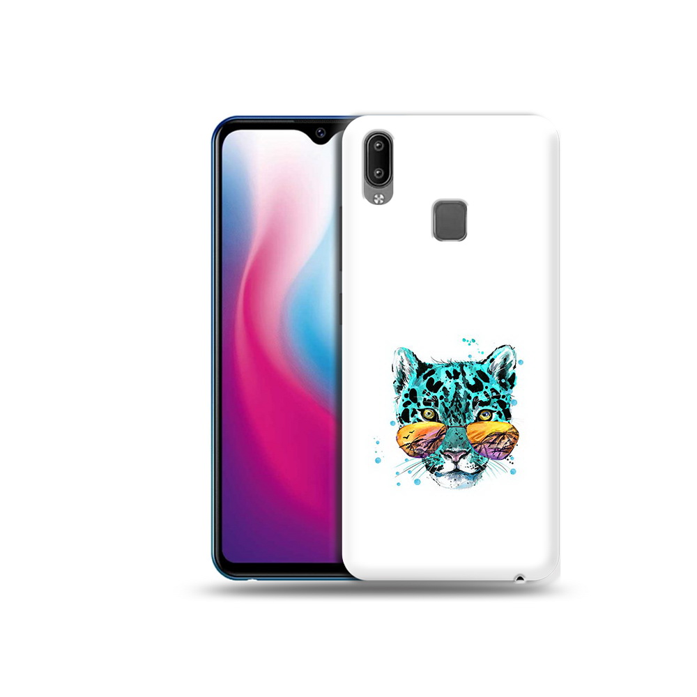 

Чехол MyPads Tocco для Vivo Y93 Lite голубой лео, Прозрачный, Tocco