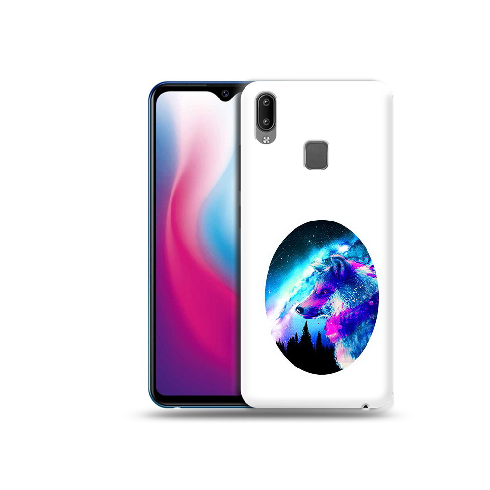 

Чехол MyPads Tocco для Vivo Y93 Lite голубой волк, Прозрачный, Tocco