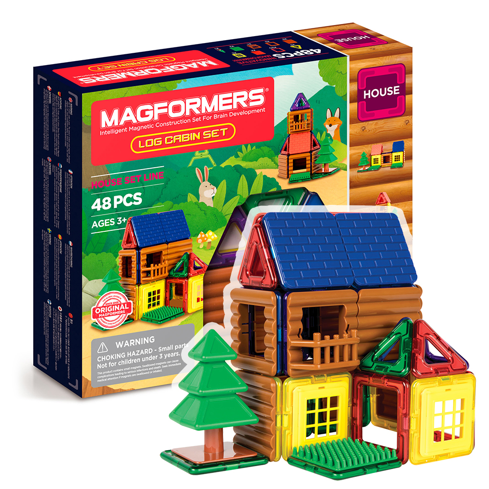 фото Магнитный конструктор magformers 705006 log cabin set