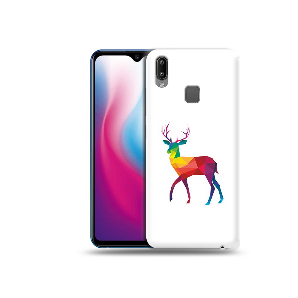 

Чехол MyPads Tocco для Vivo Y93 Lite геометрический олень, Прозрачный, Tocco