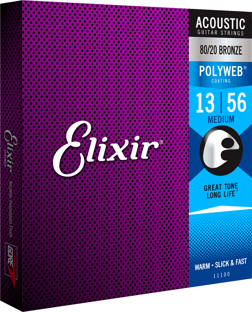 фото Струны для акустической гитары elixir 11100 polyweb