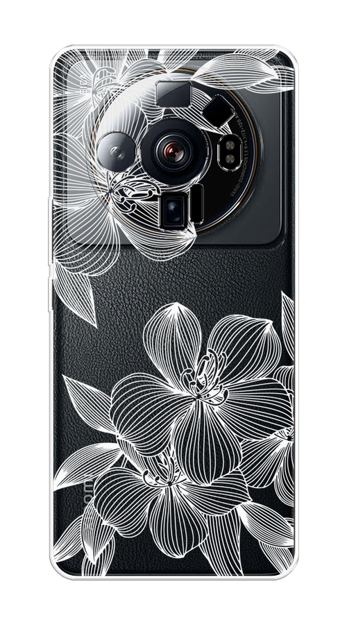 

Чехол на Xiaomi 12S Ultra "Крокус", Белый;прозрачный, 314550-1