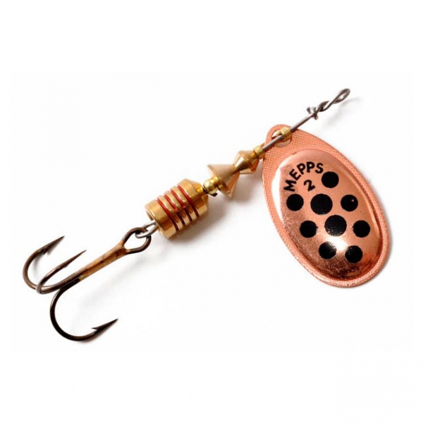 

Блесна вращающаяся Mepps AGLIA DECOREE №2 copper-red-dot, Медный, Aglia Decoree