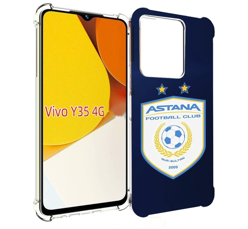 

Чехол MyPads фк астана нур султан для Vivo Y35 4G 2022 / Vivo Y22, Прозрачный, Tocco