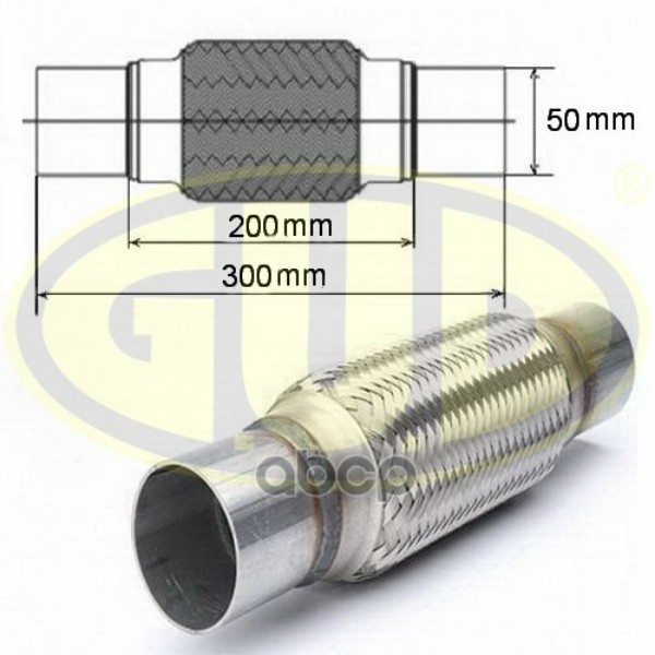 

Гофра Глушителя С Фланцами50x200 G.U.D арт. GFP450200