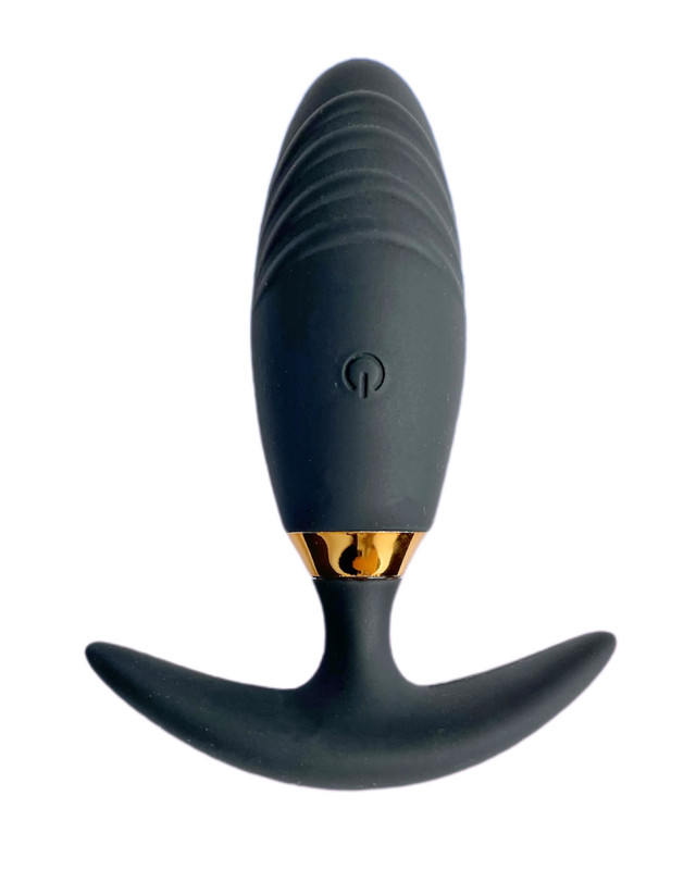 Анальная пробка с Вибрацией Черная AA Adult Products черная 11 см