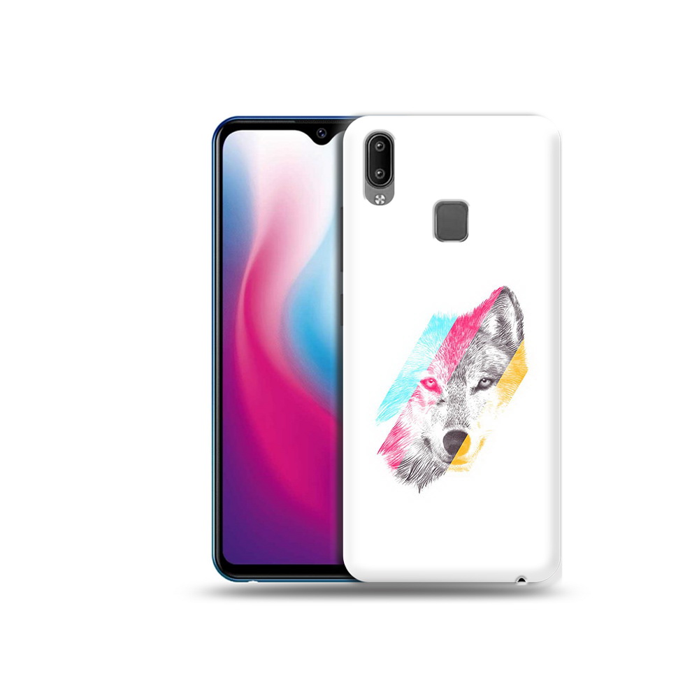 

Чехол MyPads Tocco для Vivo Y93 Lite волк градиент, Прозрачный, Tocco
