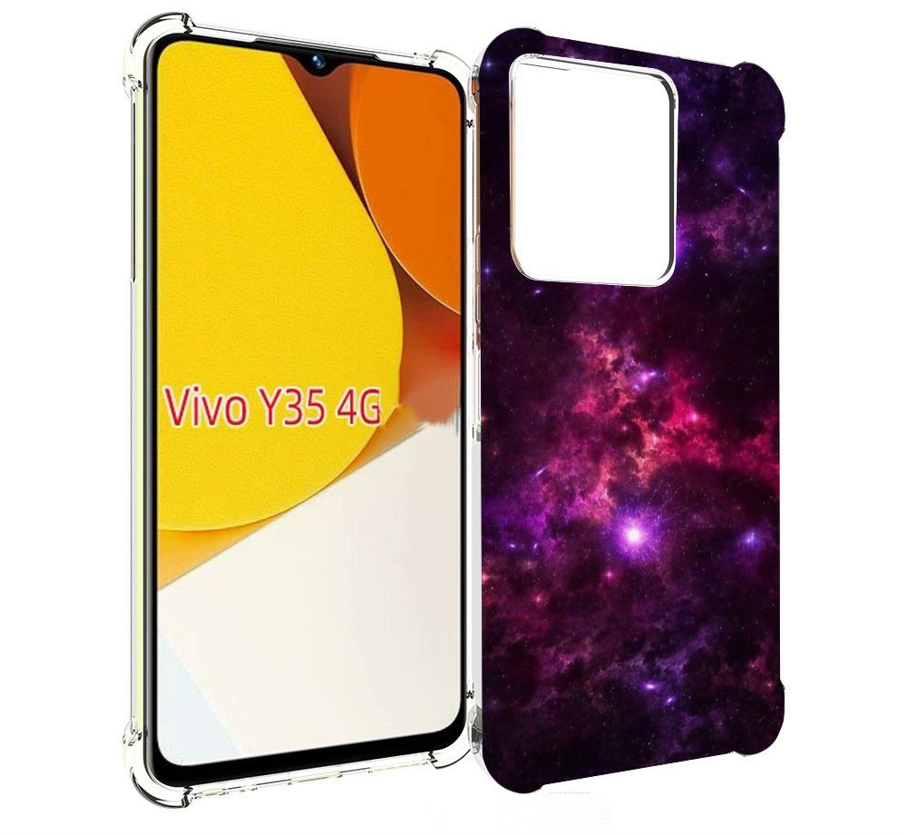 

Чехол MyPads фиолетовый-космос-с-облаками для Vivo Y35 4G 2022 / Vivo Y22, Прозрачный, Tocco