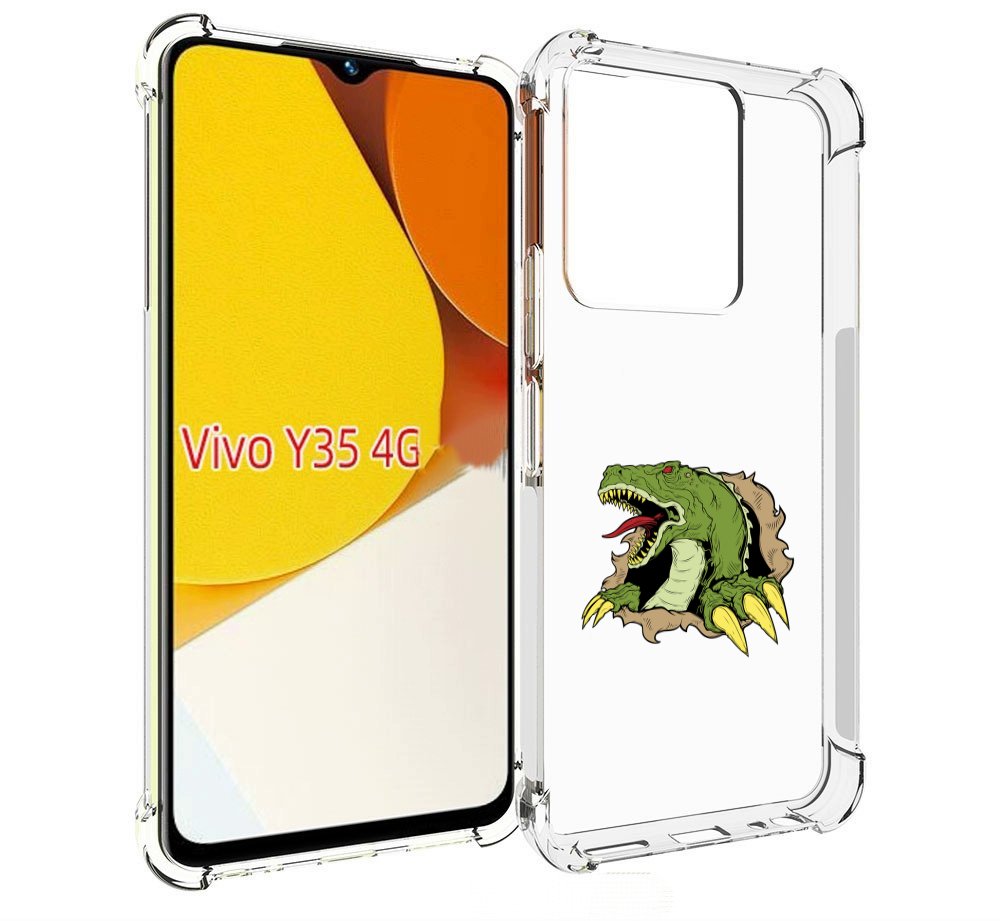 

Чехол MyPads годзила для Vivo Y35 4G 2022 / Vivo Y22, Прозрачный, Tocco