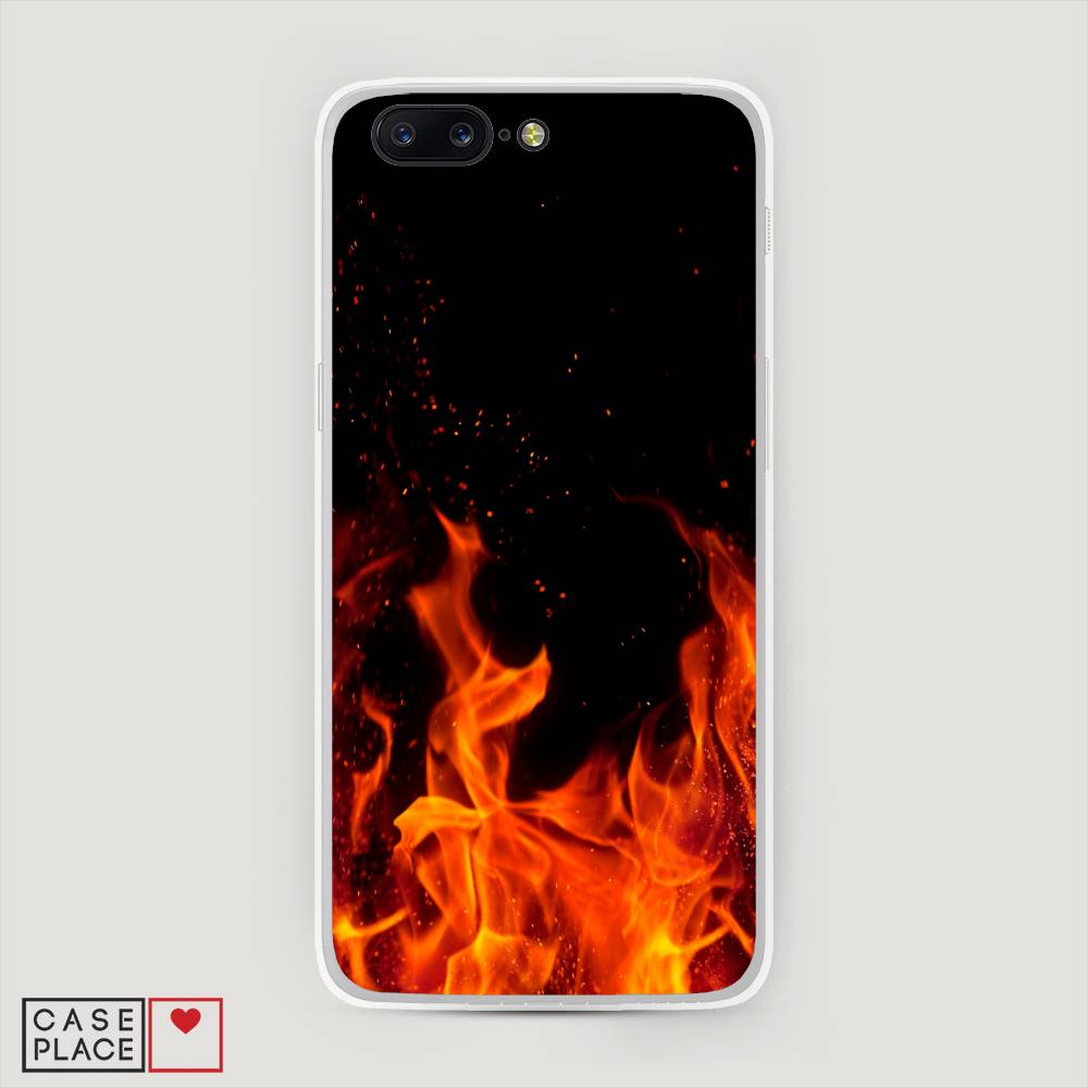 

Чехол Awog на OnePlus 5 / ВанПлас 5 "Все в огне", Оранжевый;черный, 150250-4