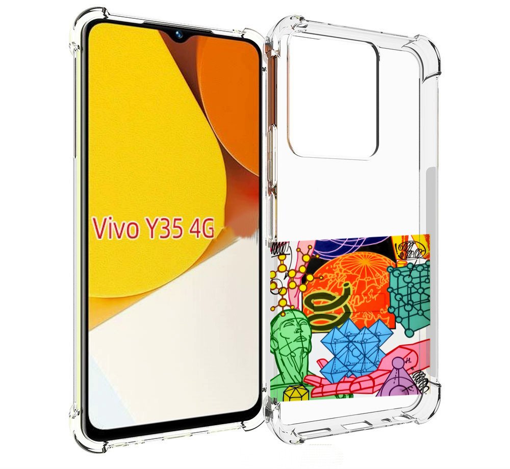 

Чехол MyPads физика-химия для Vivo Y35 4G 2022 / Vivo Y22, Прозрачный, Tocco