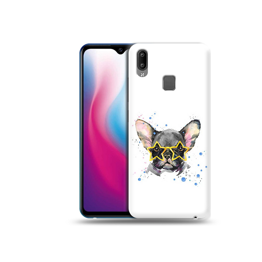 

Чехол MyPads Tocco для Vivo Y93 Lite буля в очках, Прозрачный, Tocco