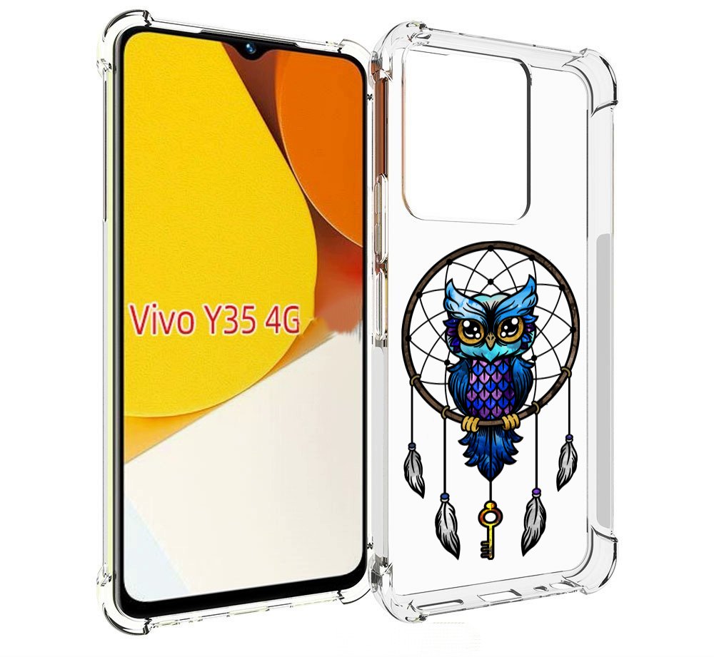 

Чехол MyPads умная-фиолетовая-сова для Vivo Y35 4G 2022 / Vivo Y22, Прозрачный, Tocco