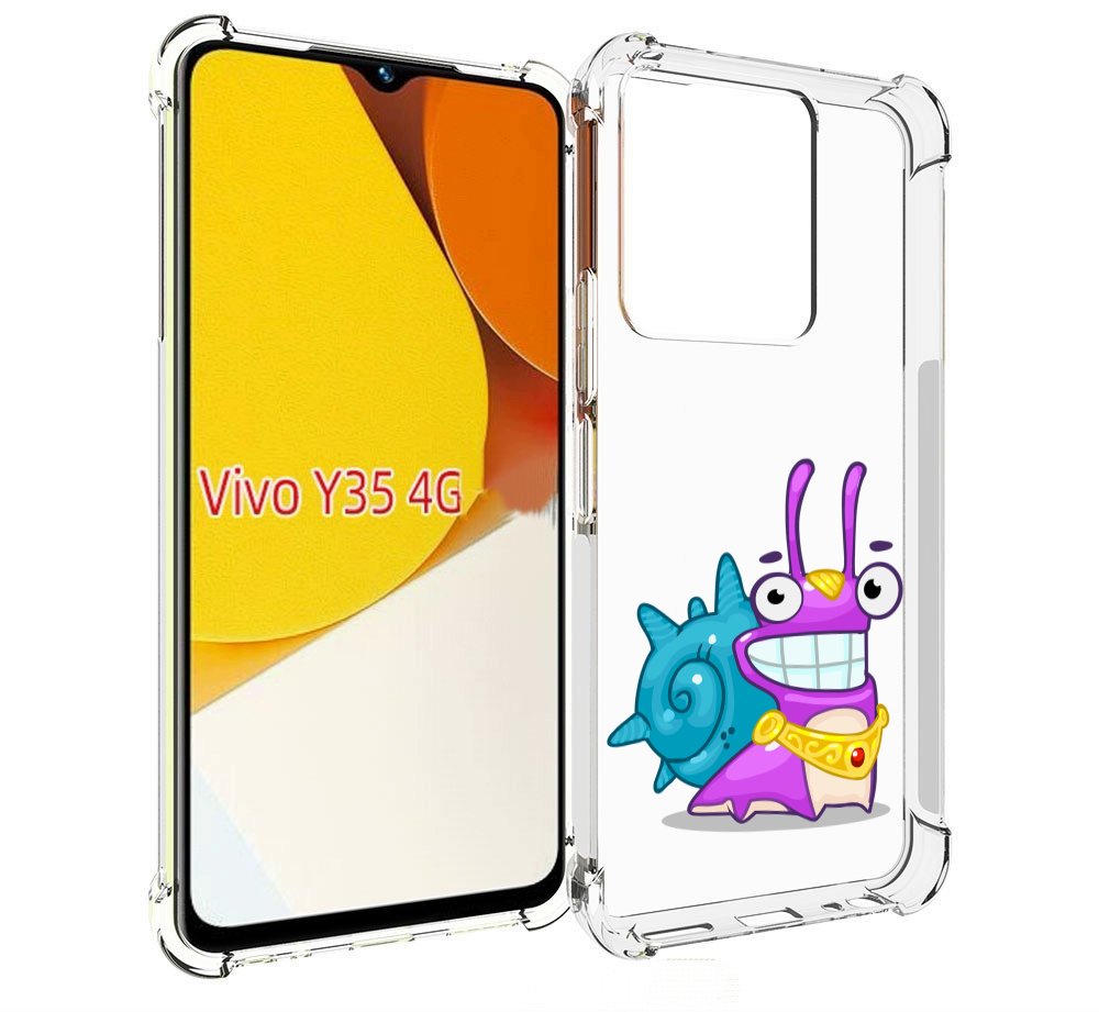 

Чехол MyPads улитка-принц для Vivo Y35 4G 2022 / Vivo Y22, Прозрачный, Tocco