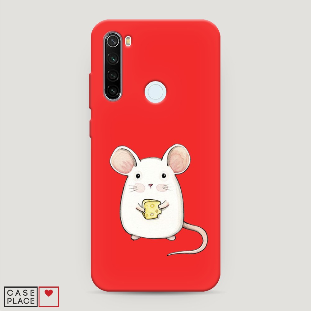 фото Матовый силиконовый чехол "мышка" на xiaomi redmi note 8t awog