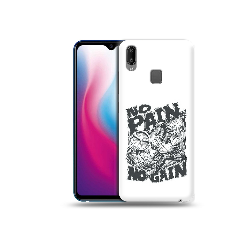 

Чехол MyPads Tocco для Vivo Y93 Lite бодибилдинг тяжелая работа, Прозрачный, Tocco