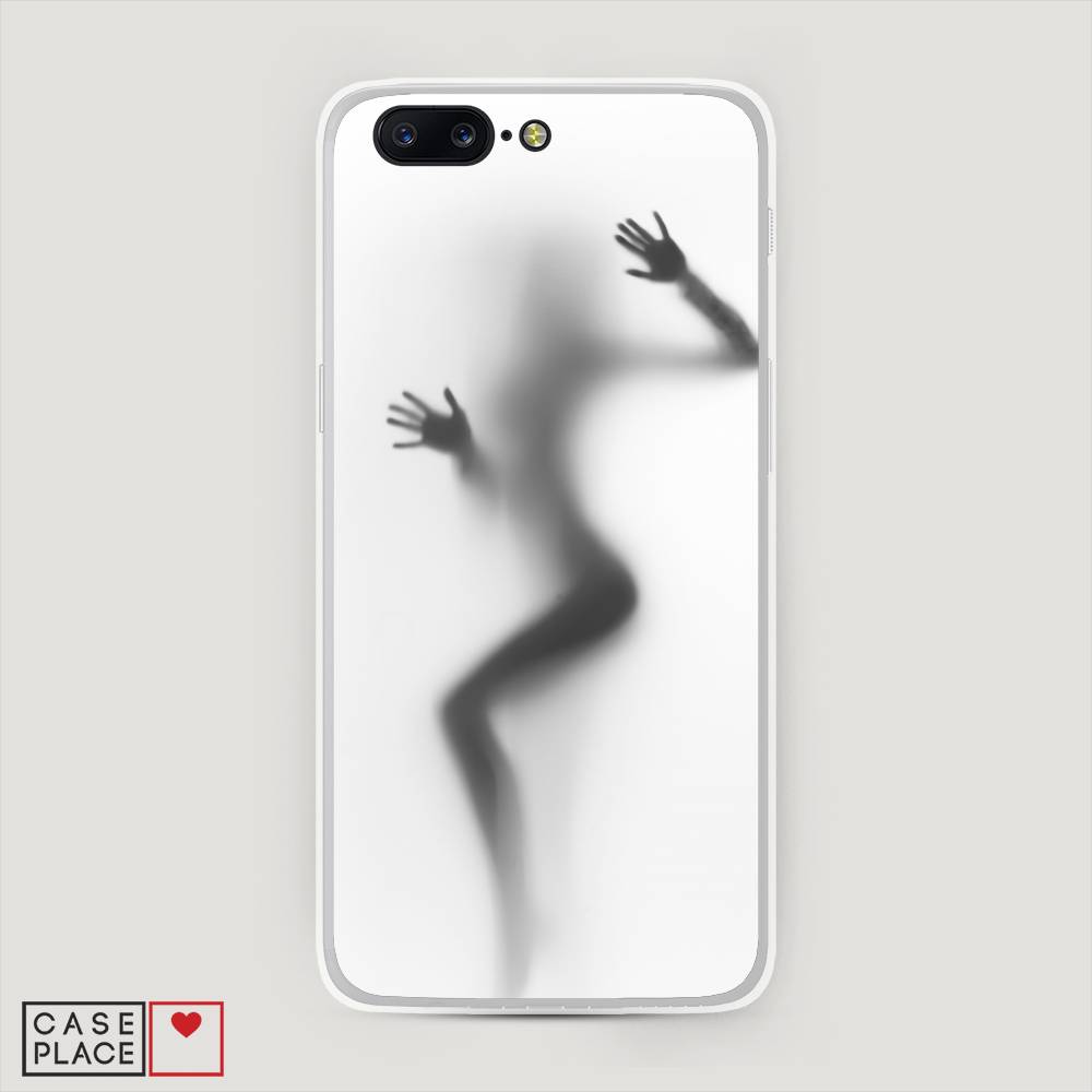 

Чехол Awog на OnePlus 5 / ВанПлас 5 "Девушка в душе", Серый;белый;черный, 150250-7