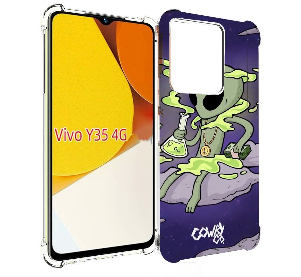 

Чехол MyPads токсичный инопланетянин для Vivo Y35 4G 2022 / Vivo Y22, Прозрачный, Tocco