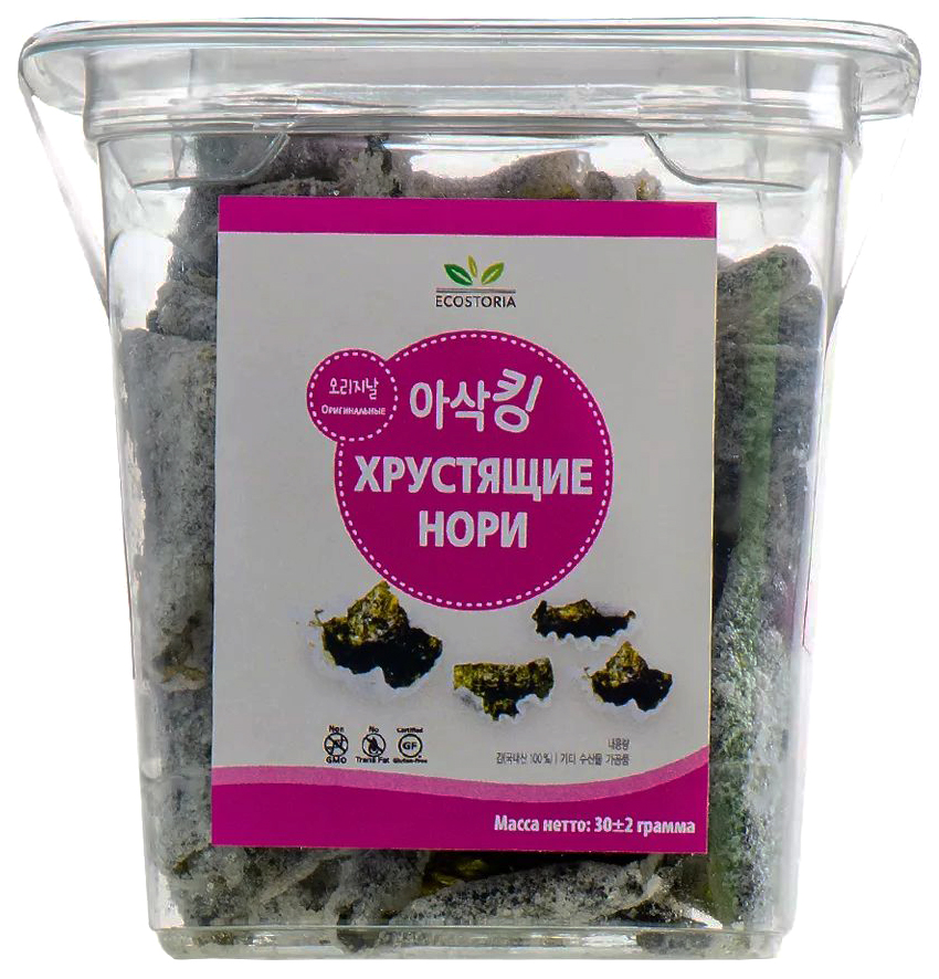 

Чипсы Ecostoria Нори оригинальные 30 г Россия