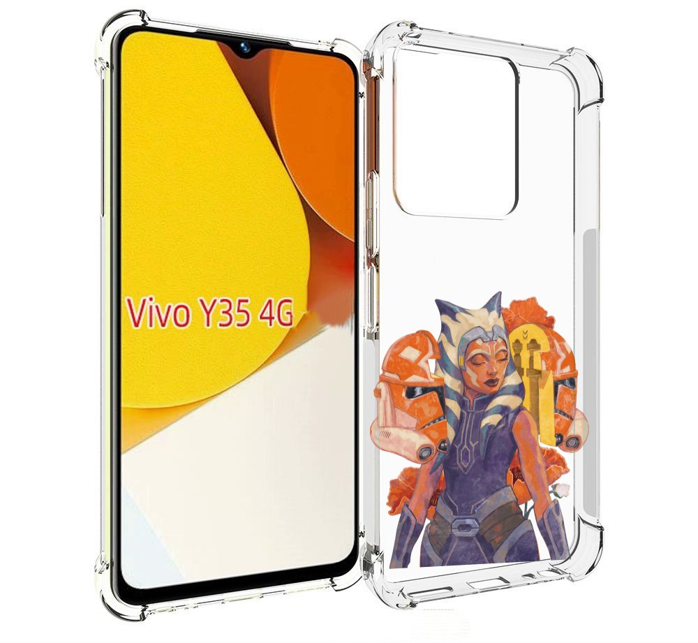 

Чехол MyPads тогрута-асока-тано для Vivo Y35 4G 2022 / Vivo Y22, Прозрачный, Tocco