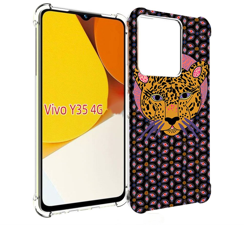 

Чехол MyPads тигр-в-глазах для Vivo Y35 4G 2022 / Vivo Y22, Прозрачный, Tocco