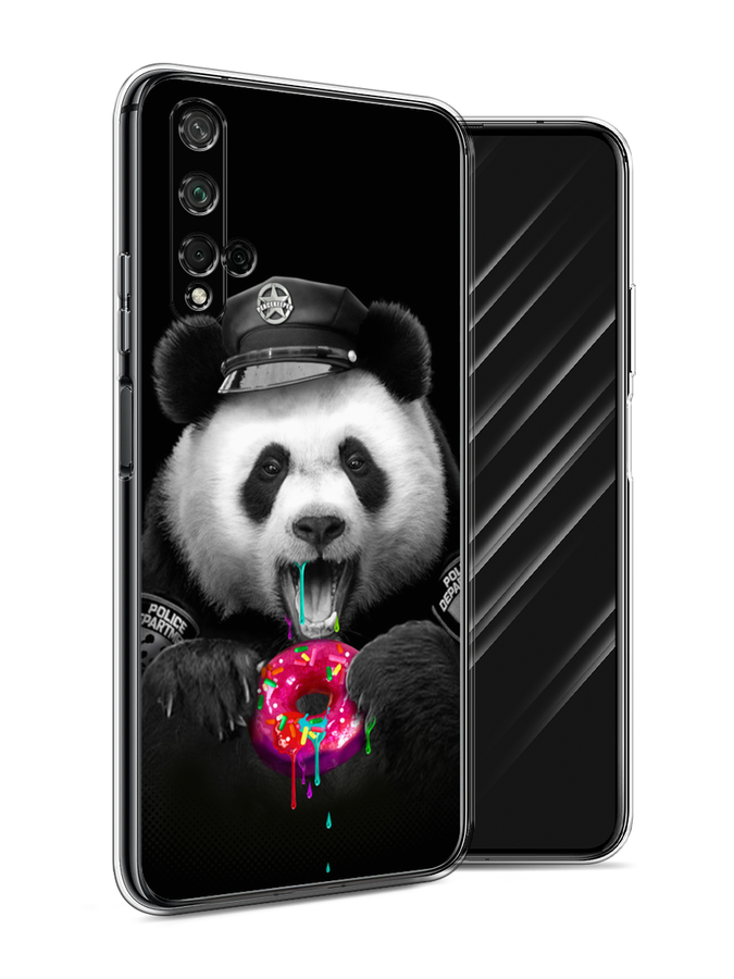 

Чехол Awog на Honor 20 "Панда police", Черный;белый;розовый, 69550-2