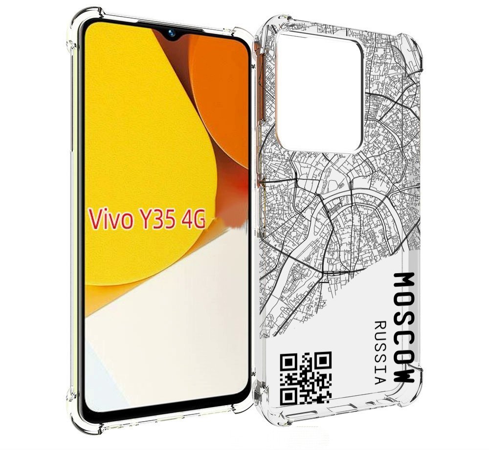 

Чехол MyPads схема-москва для Vivo Y35 4G 2022 / Vivo Y22, Прозрачный, Tocco