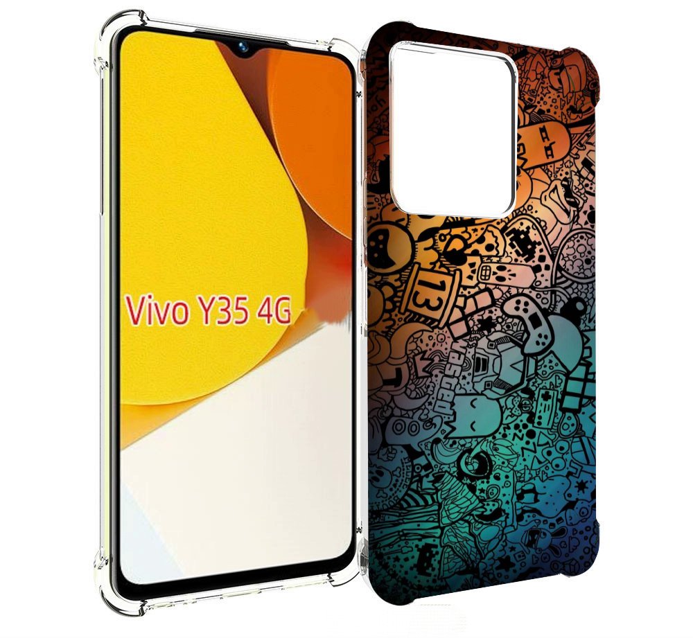 

Чехол MyPads стикеты в тени для Vivo Y35 4G 2022 / Vivo Y22, Прозрачный, Tocco