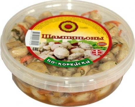 

Салат ФДС шампиньоны по-корейски