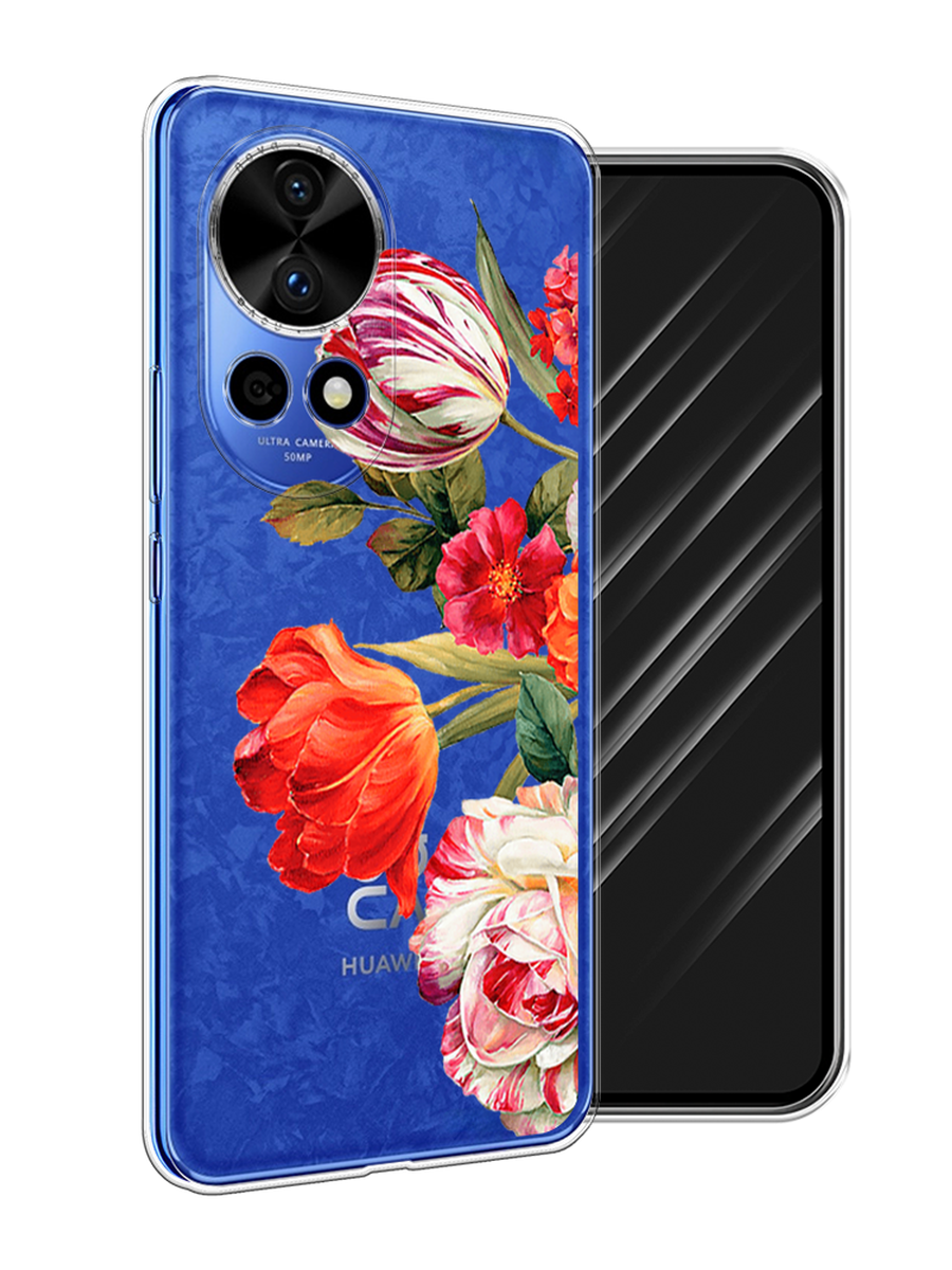 

Чехол Awog на Huawei Nova 12 Pro "Весенний букет", Красный;розовый;зеленый, 6123150-1